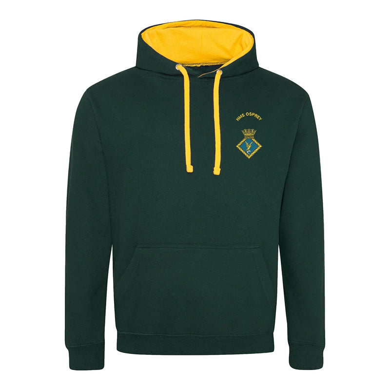 HMS Osprey Varsity Contrast Hoodie