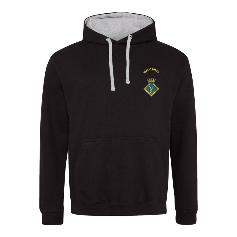HMS Osprey Varsity Contrast Hoodie