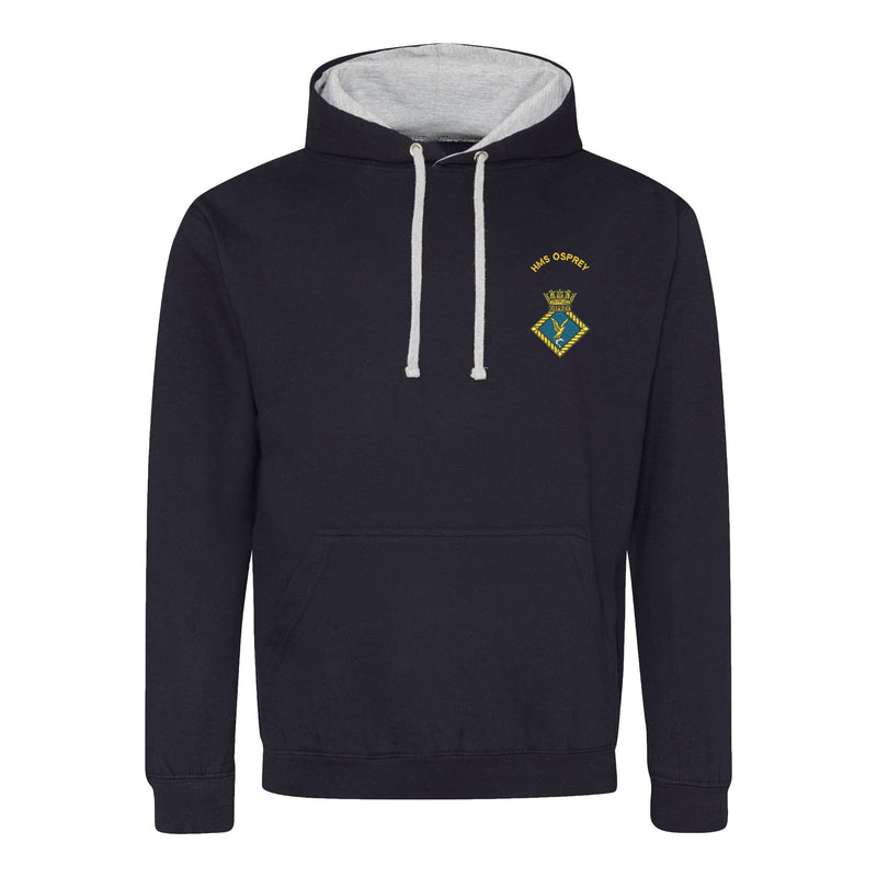HMS Osprey Varsity Contrast Hoodie