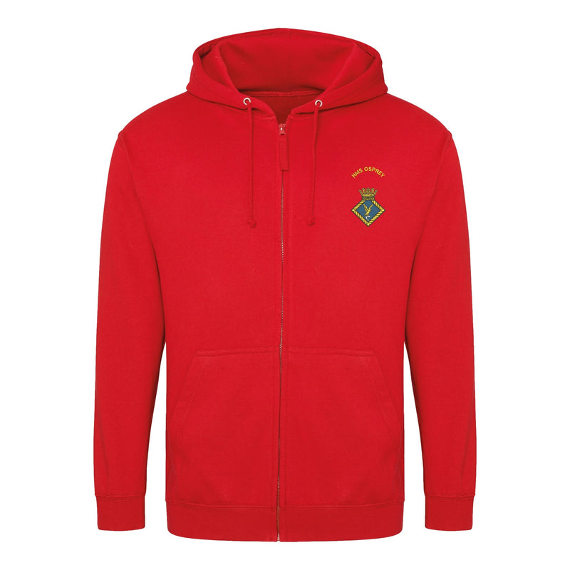 HMS Osprey Zipped Hoodie