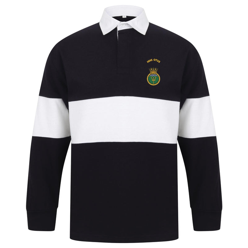 HMS Otus Long Sleeve Panelled Rugby Shirt