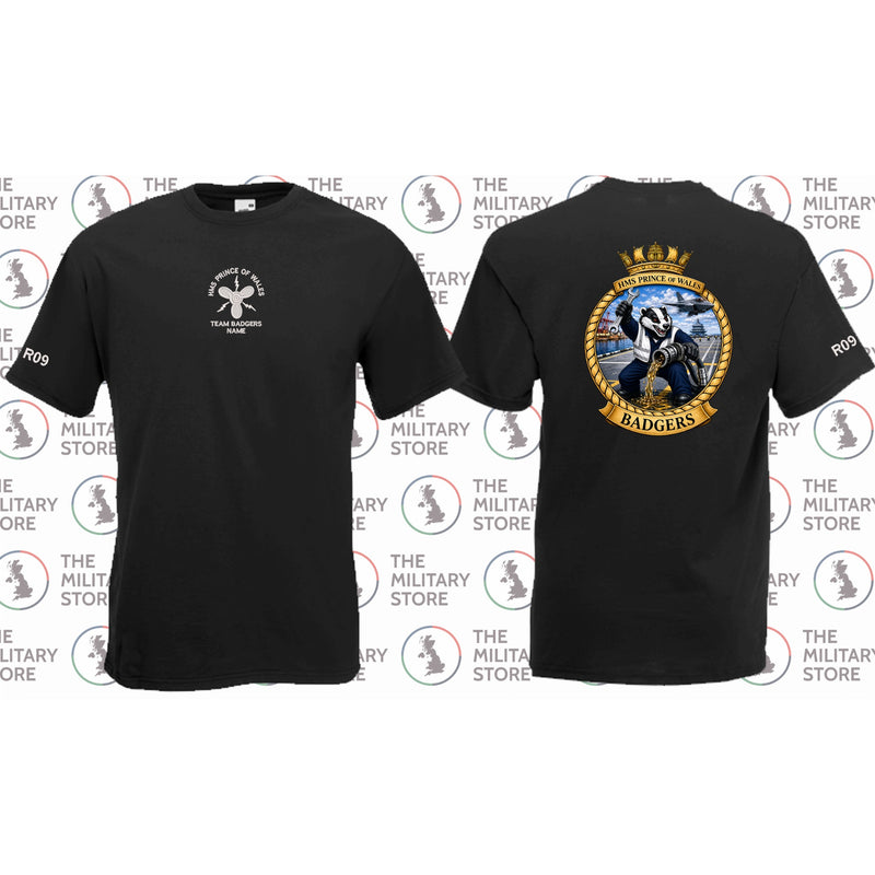 HMS PoW Team Badgers Printed T-Shirt