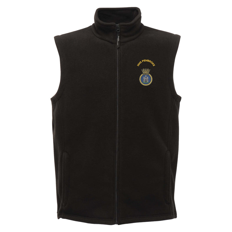 HMS Pembroke Regatta Fleece Bodywarmer