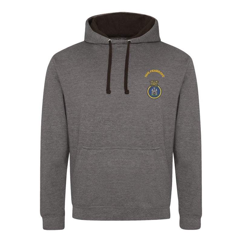 HMS Pembroke Varsity Contrast Hoodie