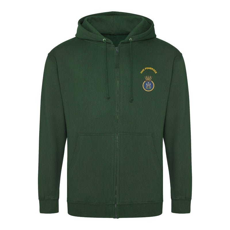 HMS Pembroke Zipped Hoodie