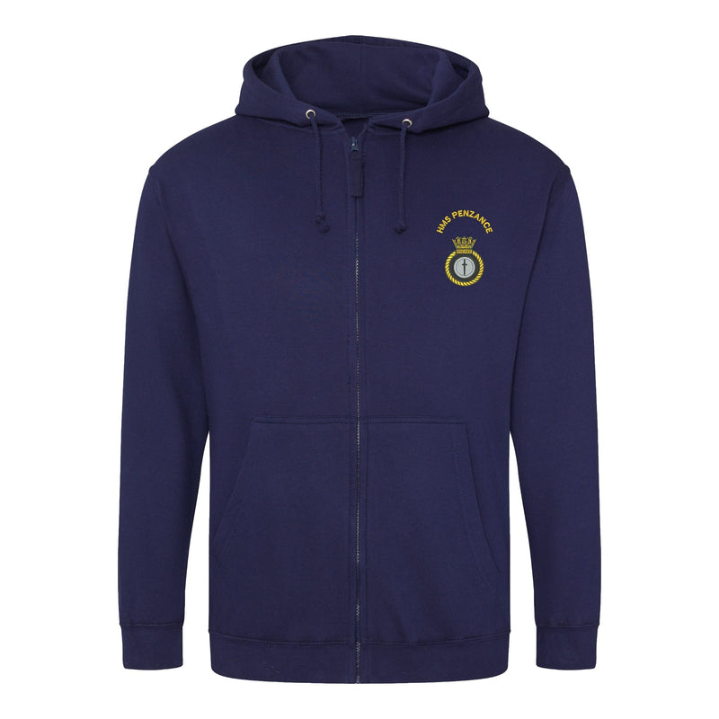 HMS Penzance Zipped Hoodie