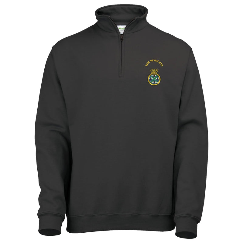 HMS Plymouth Quarter Zip Sweatshirt