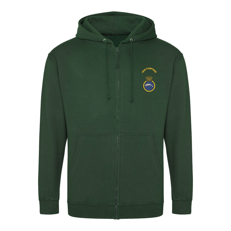 HMS Porpoise Zipped Hoodie