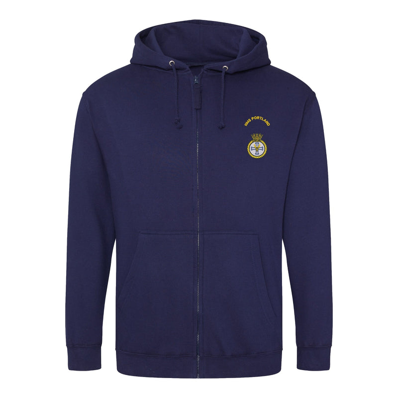 HMS Portland Zipped Hoodie