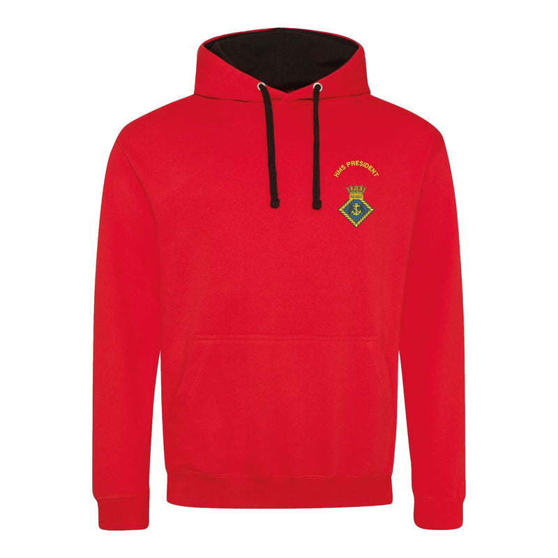 HMS President Varsity Contrast Hoodie