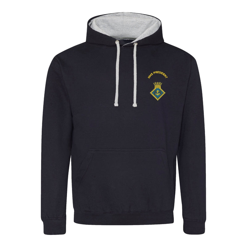 HMS President Varsity Contrast Hoodie