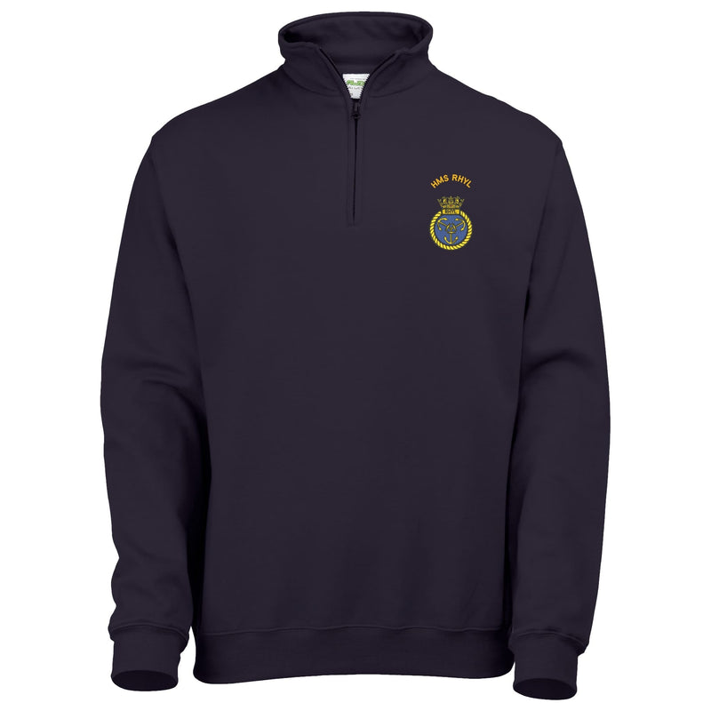 HMS Rhyl Quarter Zip Sweatshirt