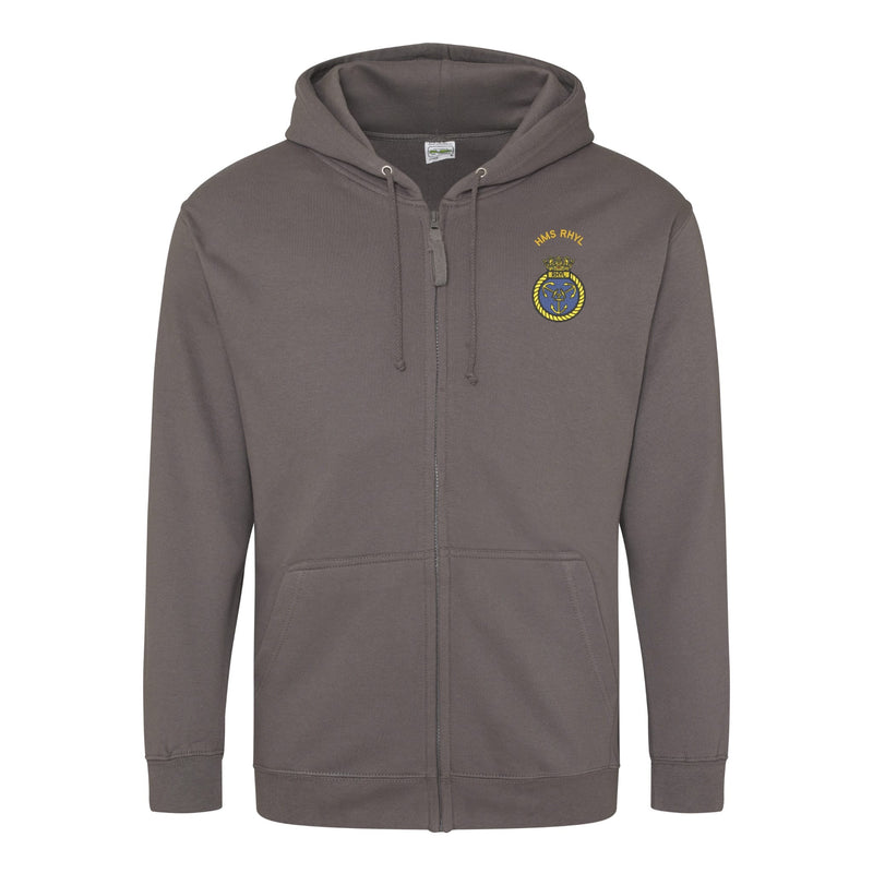 HMS Rhyl Zipped Hoodie