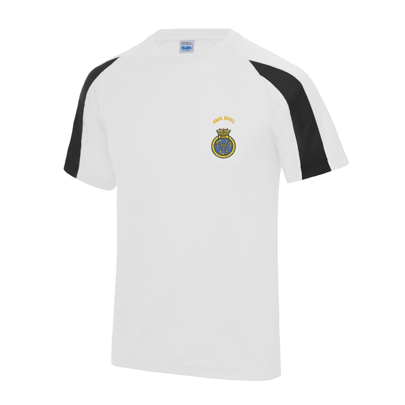 HMS Rhyl Contrast Polyester T-Shirt