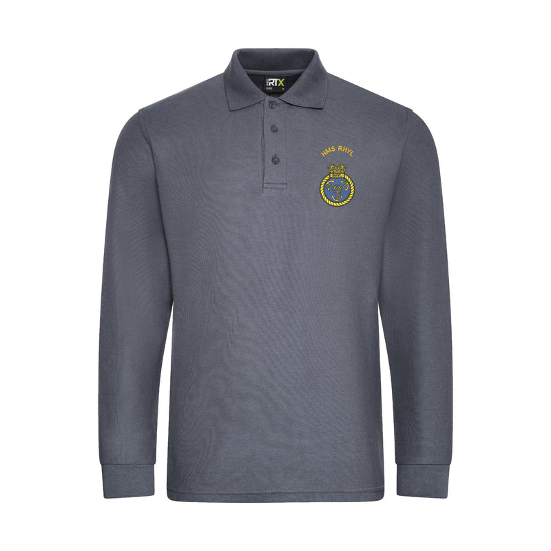 HMS Rhyl Long Sleeve Polo Shirt