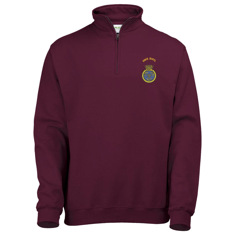 HMS Rhyl Quarter Zip Sweatshirt