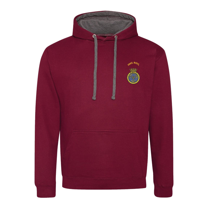 HMS Rhyl Varsity Contrast Hoodie