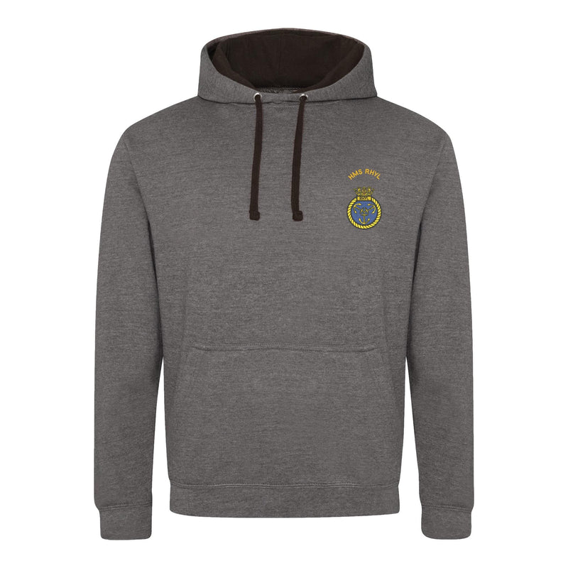 HMS Rhyl Varsity Contrast Hoodie