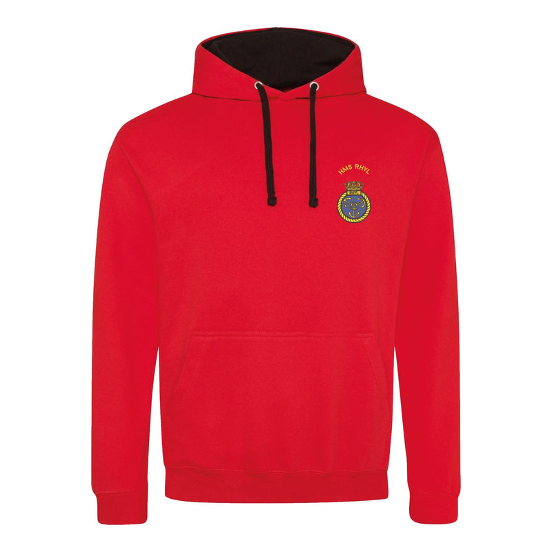 HMS Rhyl Varsity Contrast Hoodie