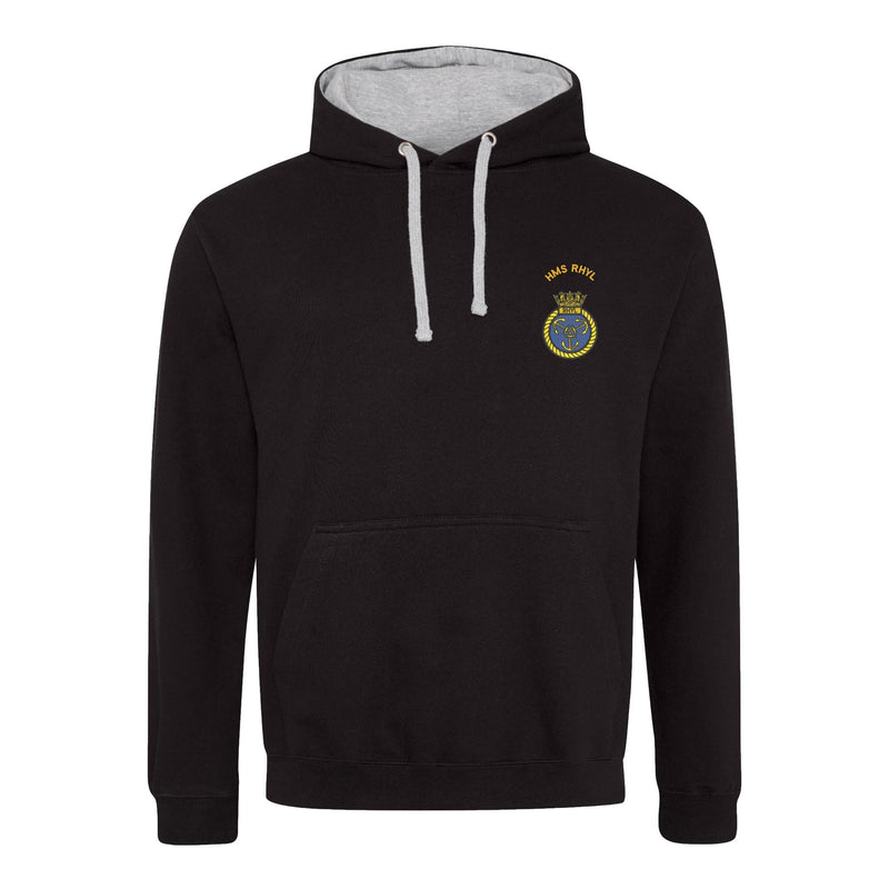 HMS Rhyl Varsity Contrast Hoodie