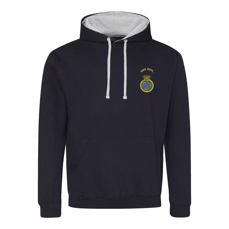 HMS Rhyl Varsity Contrast Hoodie