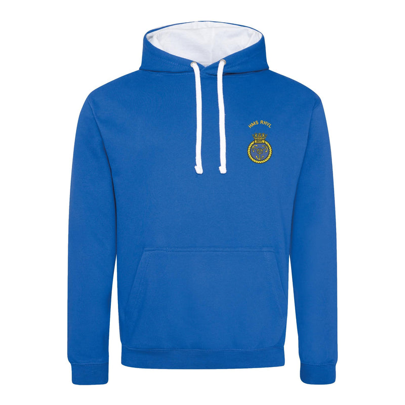 HMS Rhyl Varsity Contrast Hoodie