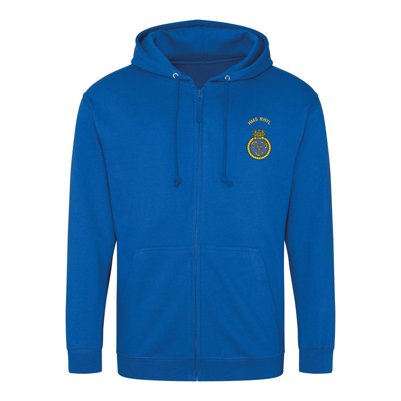 HMS Rhyl Zipped Hoodie