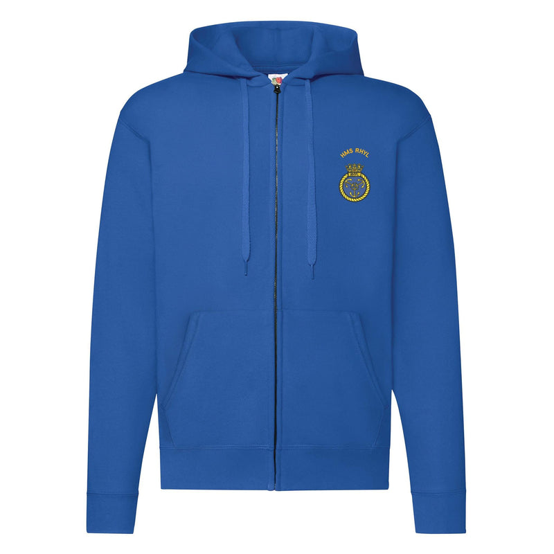 HMS Rhyl Zipped Hoodie