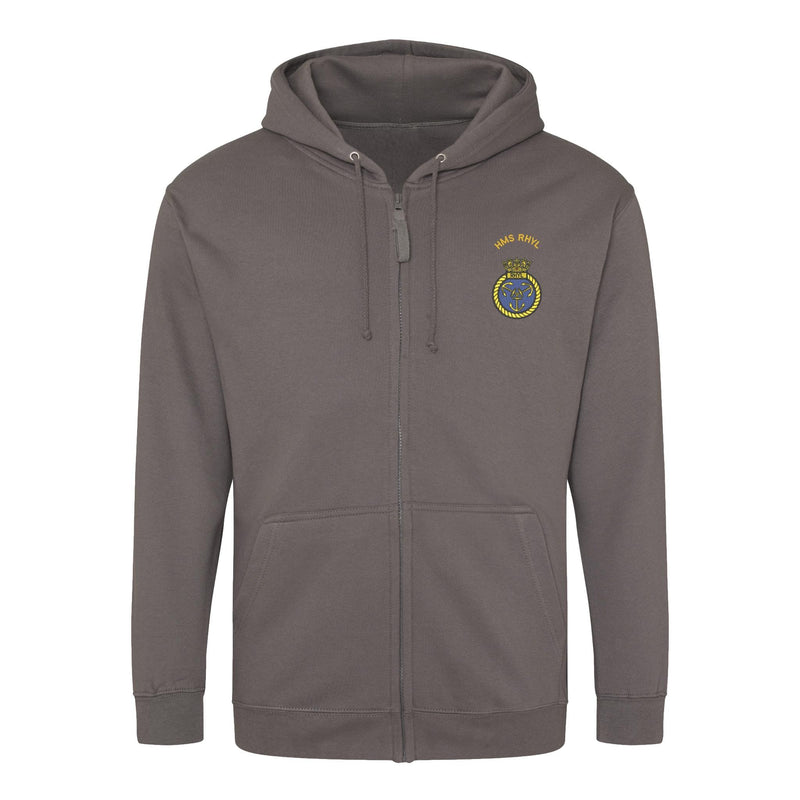 HMS Rhyl Zipped Hoodie