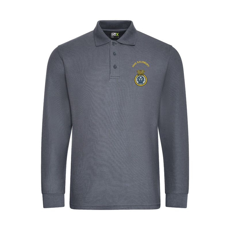 HMS Salisbury Long Sleeve Polo Shirt