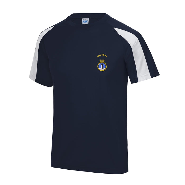 HMS Scott Contrast Polyester T-Shirt
