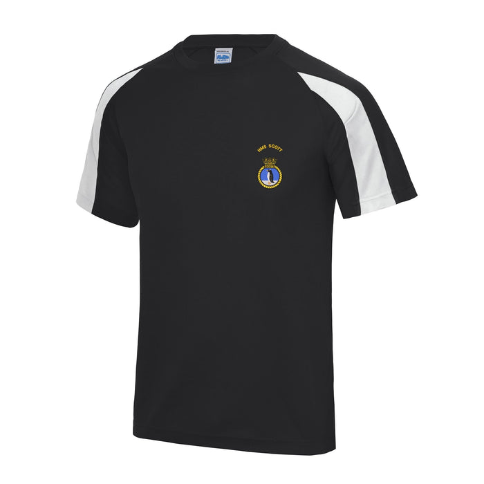 HMS Scott Contrast Polyester T-Shirt