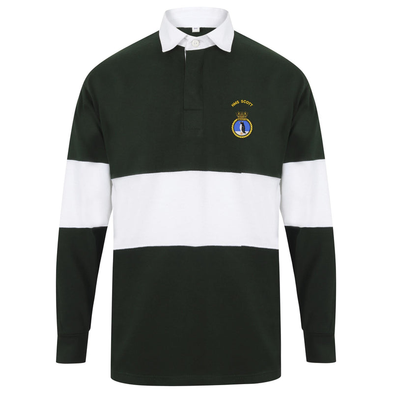 HMS Scott Long Sleeve Panelled Rugby Shirt