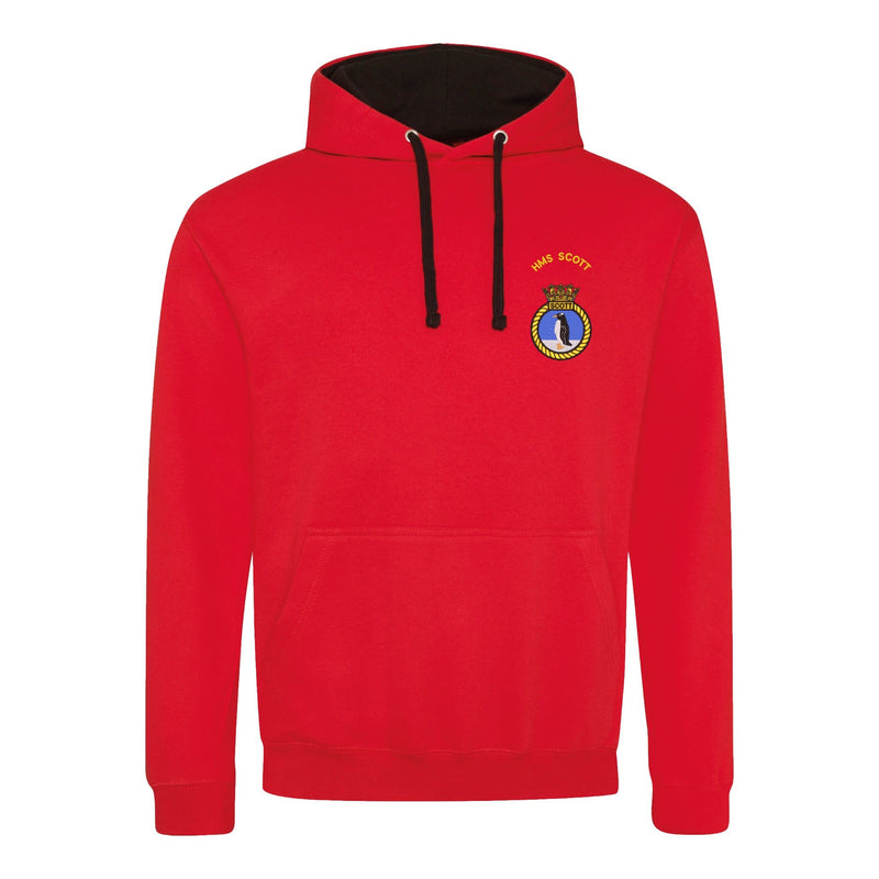 HMS Scott Varsity Contrast Hoodie