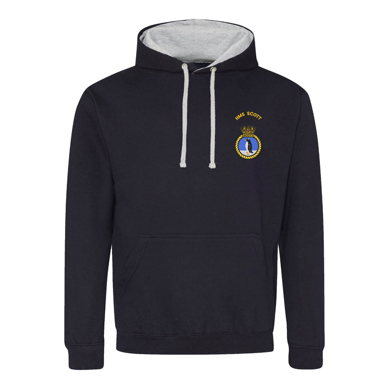 HMS Scott Varsity Contrast Hoodie