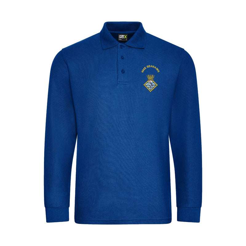 HMS Seahawk (RNAS Culdrose) Long Sleeve Polo Shirt