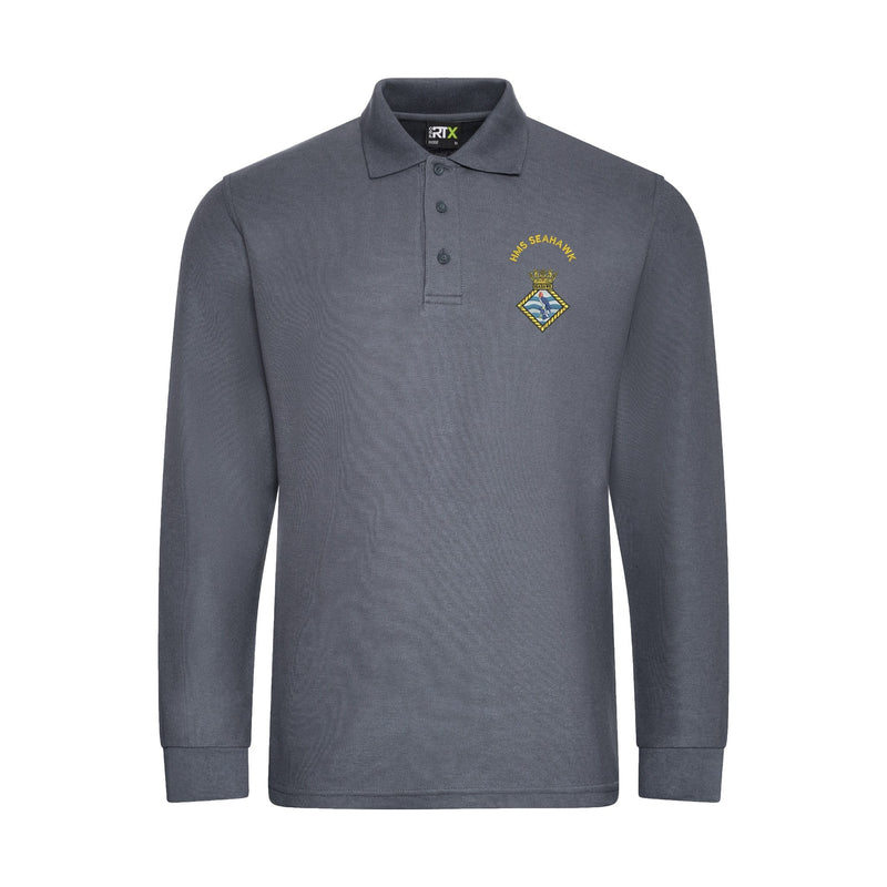 HMS Seahawk (RNAS Culdrose) Long Sleeve Polo Shirt