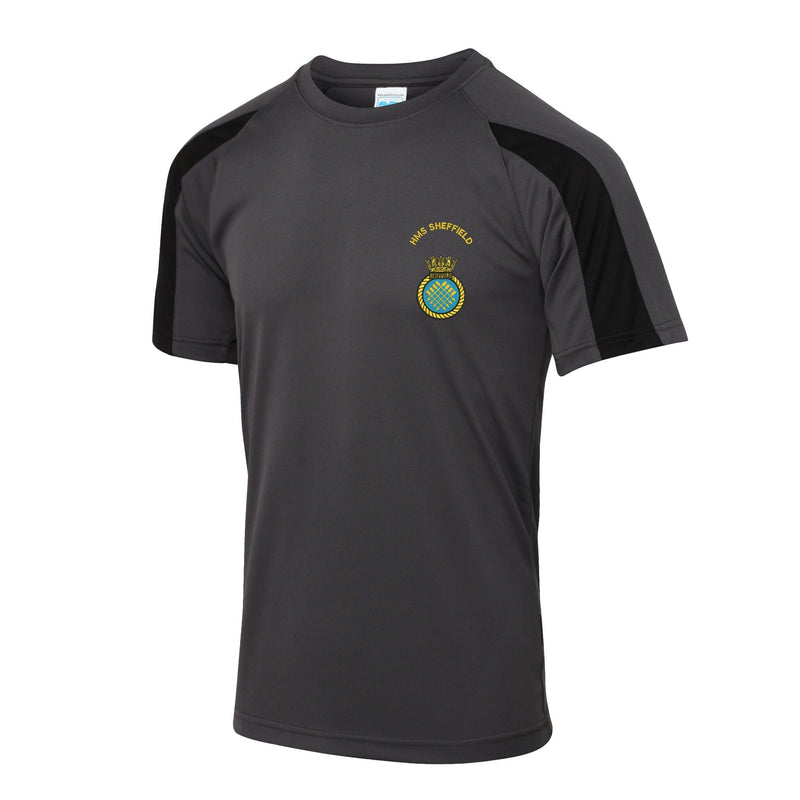 HMS Sheffield Contrast Polyester T-Shirt