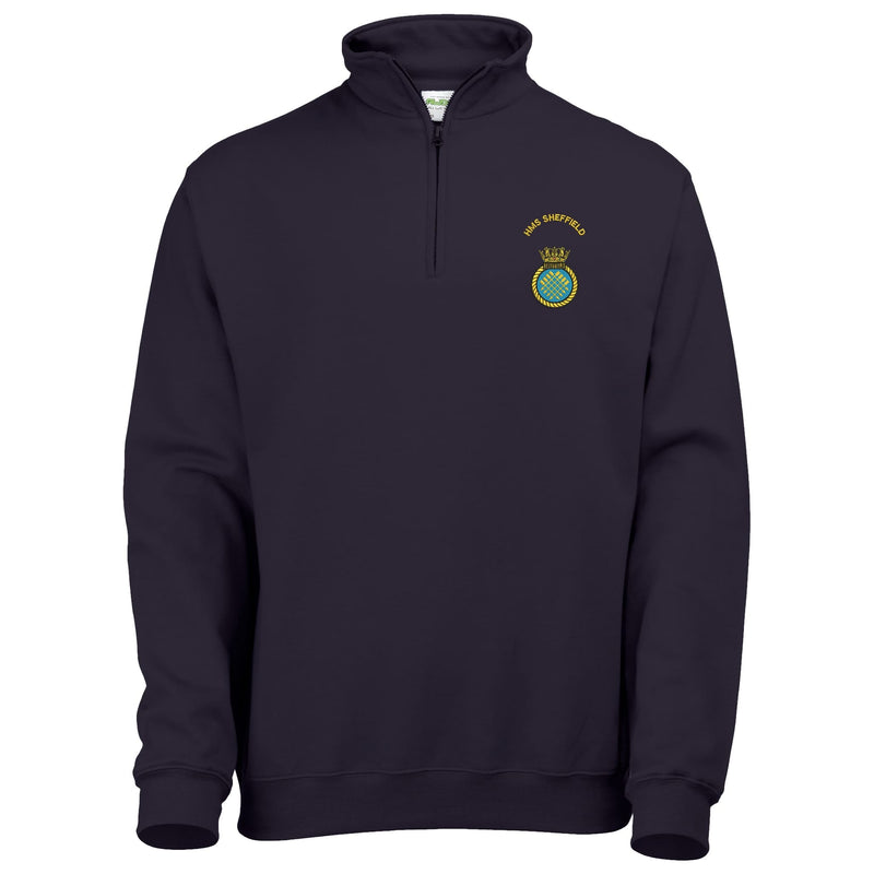 HMS Sheffield Quarter Zip Sweatshirt