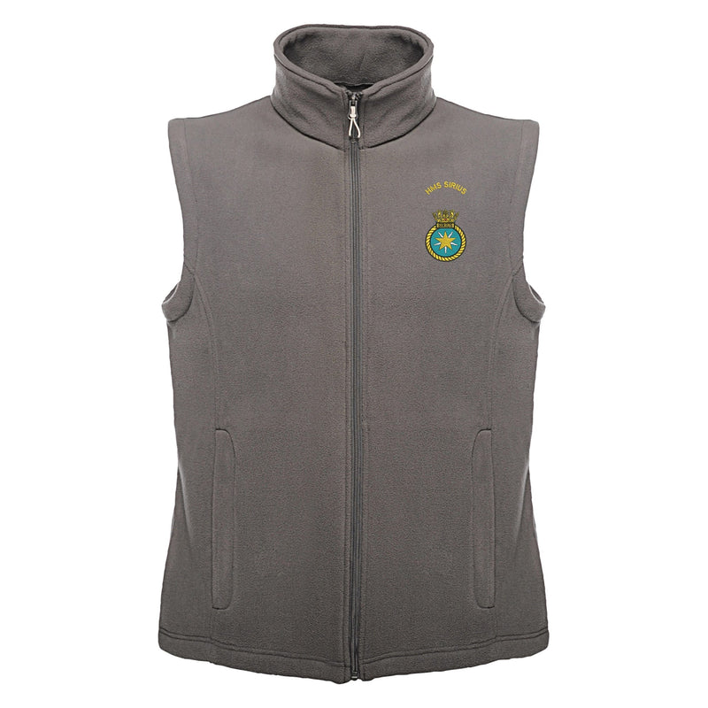 HMS Sirius Regatta Fleece Bodywarmer