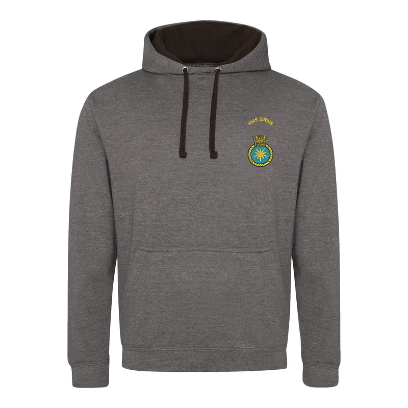 HMS Sirius Varsity Contrast Hoodie
