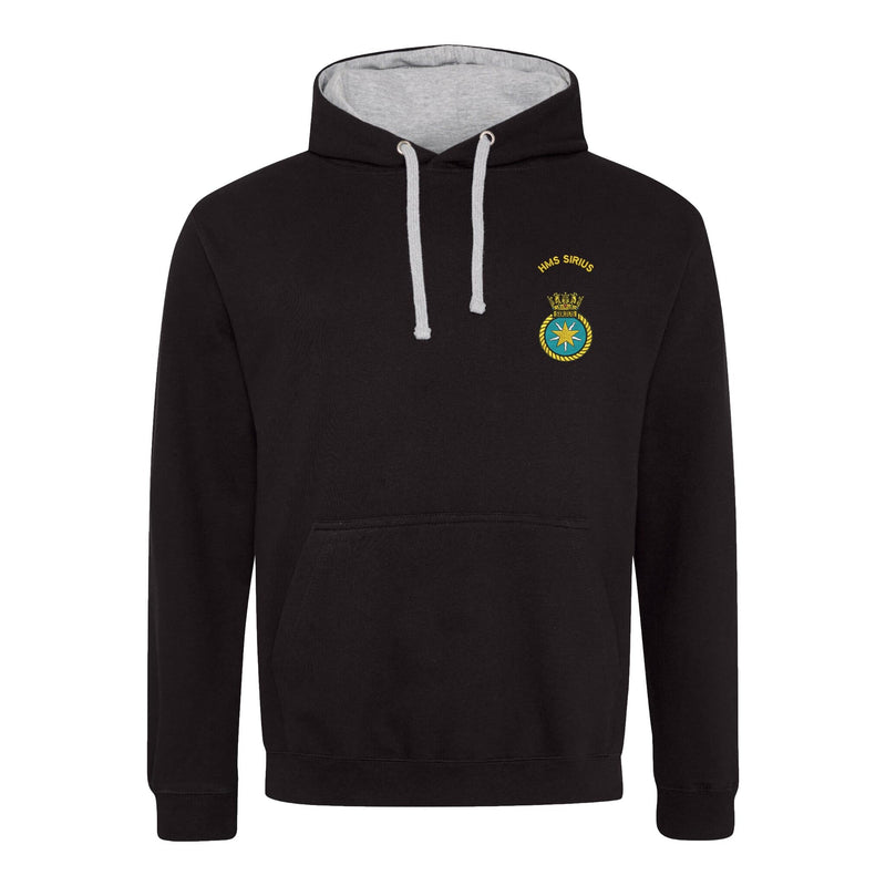 HMS Sirius Varsity Contrast Hoodie