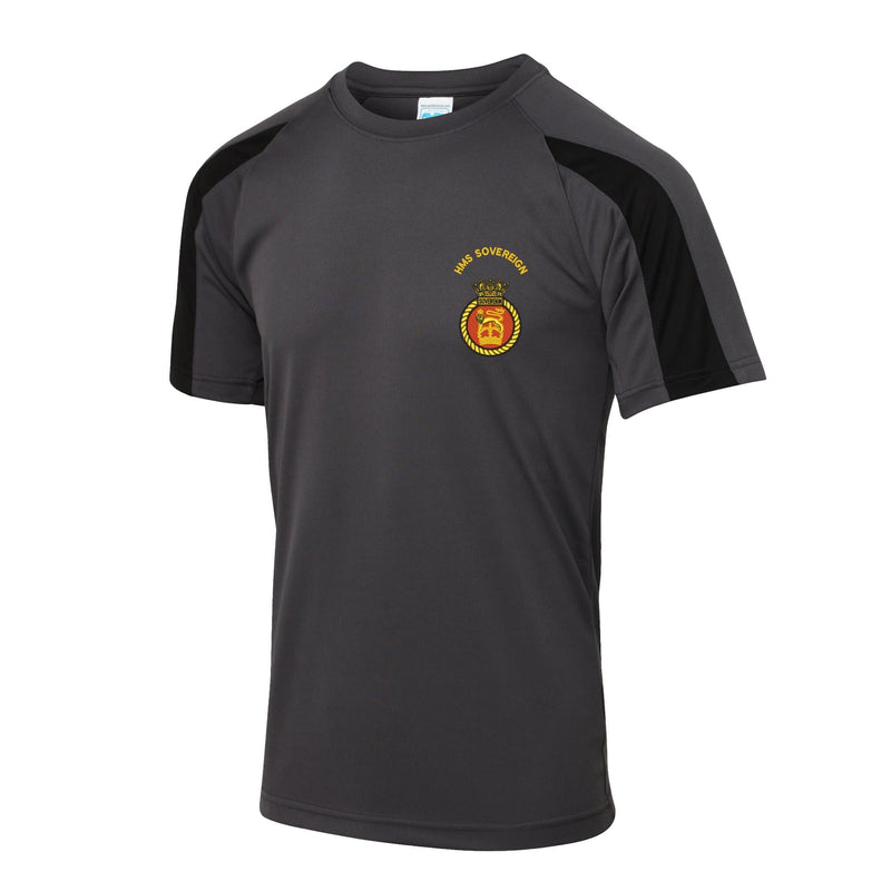 HMS Sovereign Contrast Polyester T-Shirt