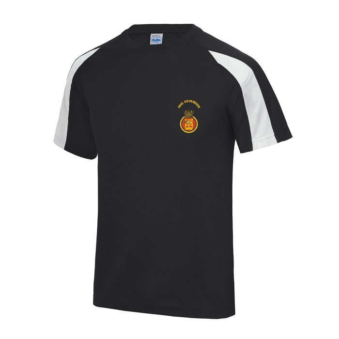 HMS Sovereign Contrast Polyester T-Shirt