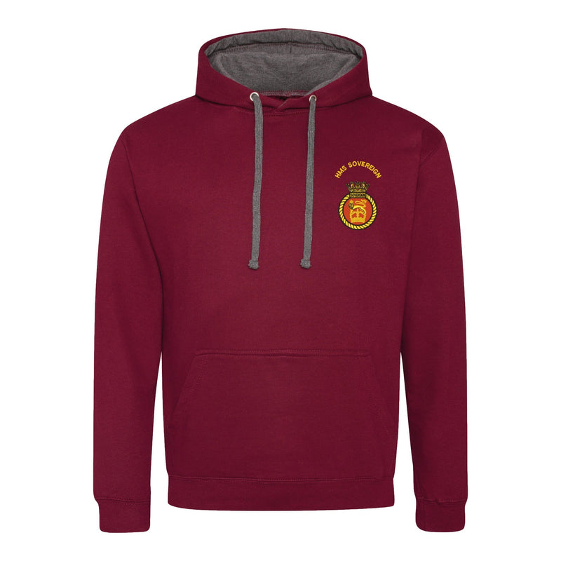 HMS Sovereign Varsity Contrast Hoodie