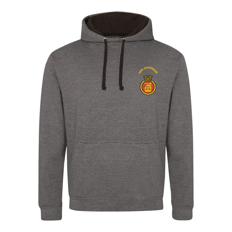 HMS Sovereign Varsity Contrast Hoodie
