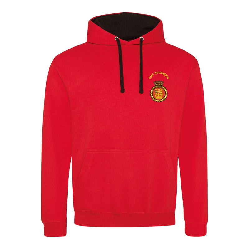 HMS Sovereign Varsity Contrast Hoodie