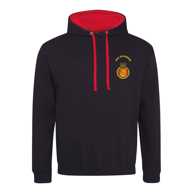 HMS Sovereign Varsity Contrast Hoodie