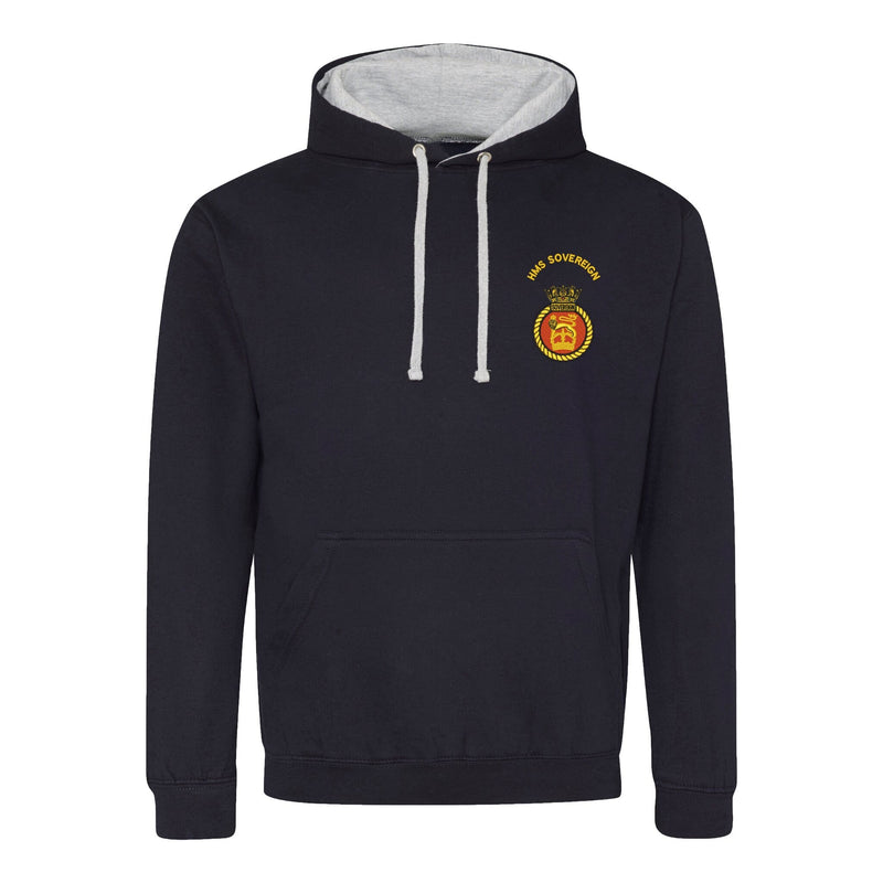 HMS Sovereign Varsity Contrast Hoodie