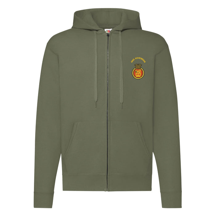 HMS Sovereign Zipped Hoodie